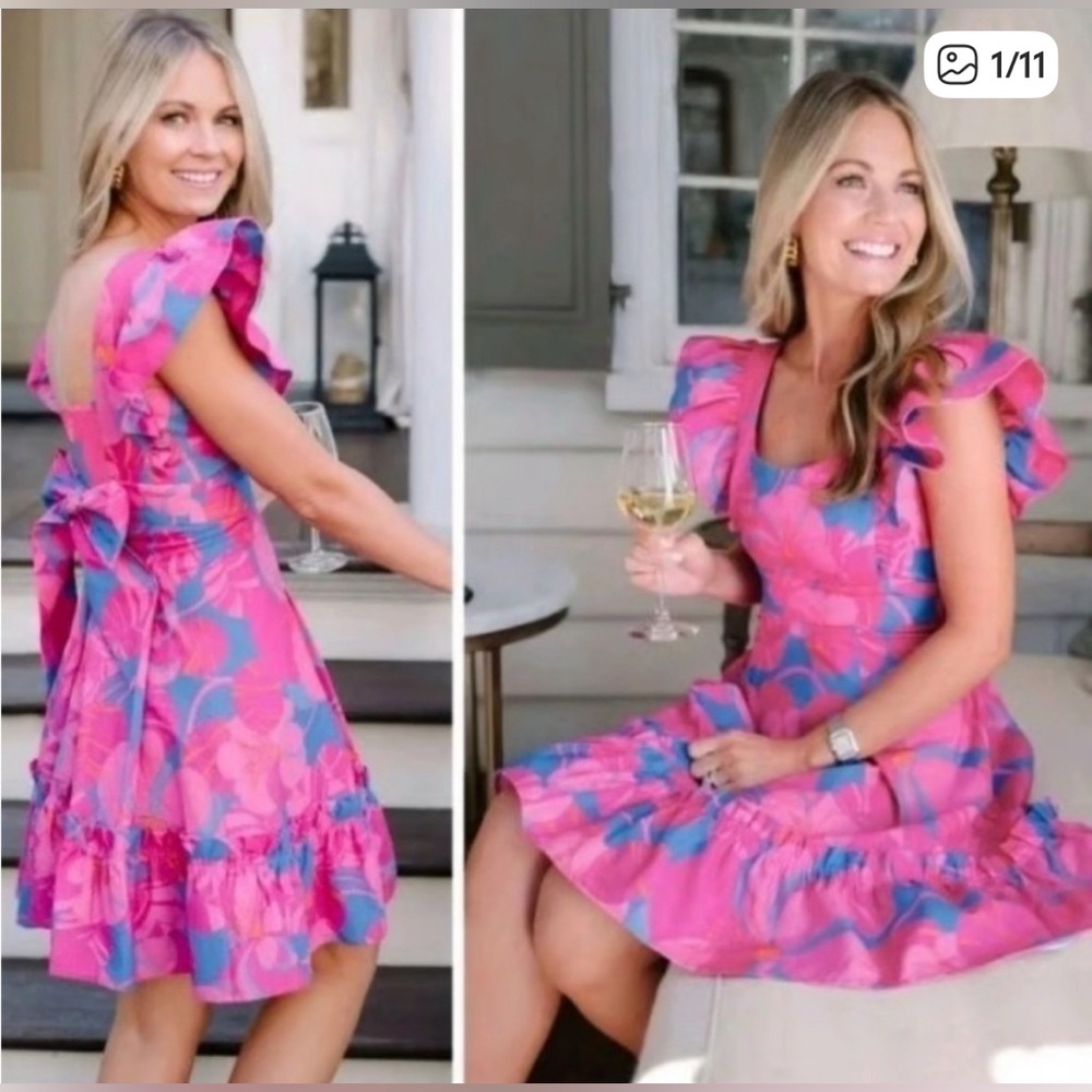 EUC Tuckernuck Wimberly Wild Azalea Floral Dress